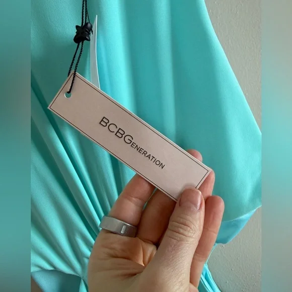 NWT BCBG baby blue cut out dress - Picture 6 of 6